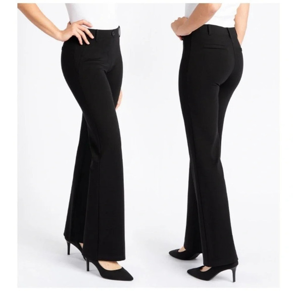 NWT Betabrand Boot-Cut Classic Dress Pant Yoga Pant Medium Petite - Picture 3 of 7